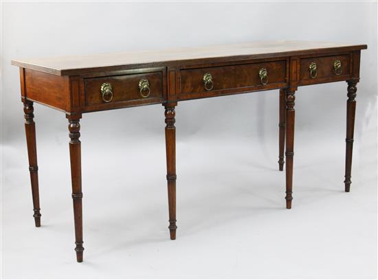A Regency mahogany serving table, W.6ft 6in. D.2ft 2in. H.3ft